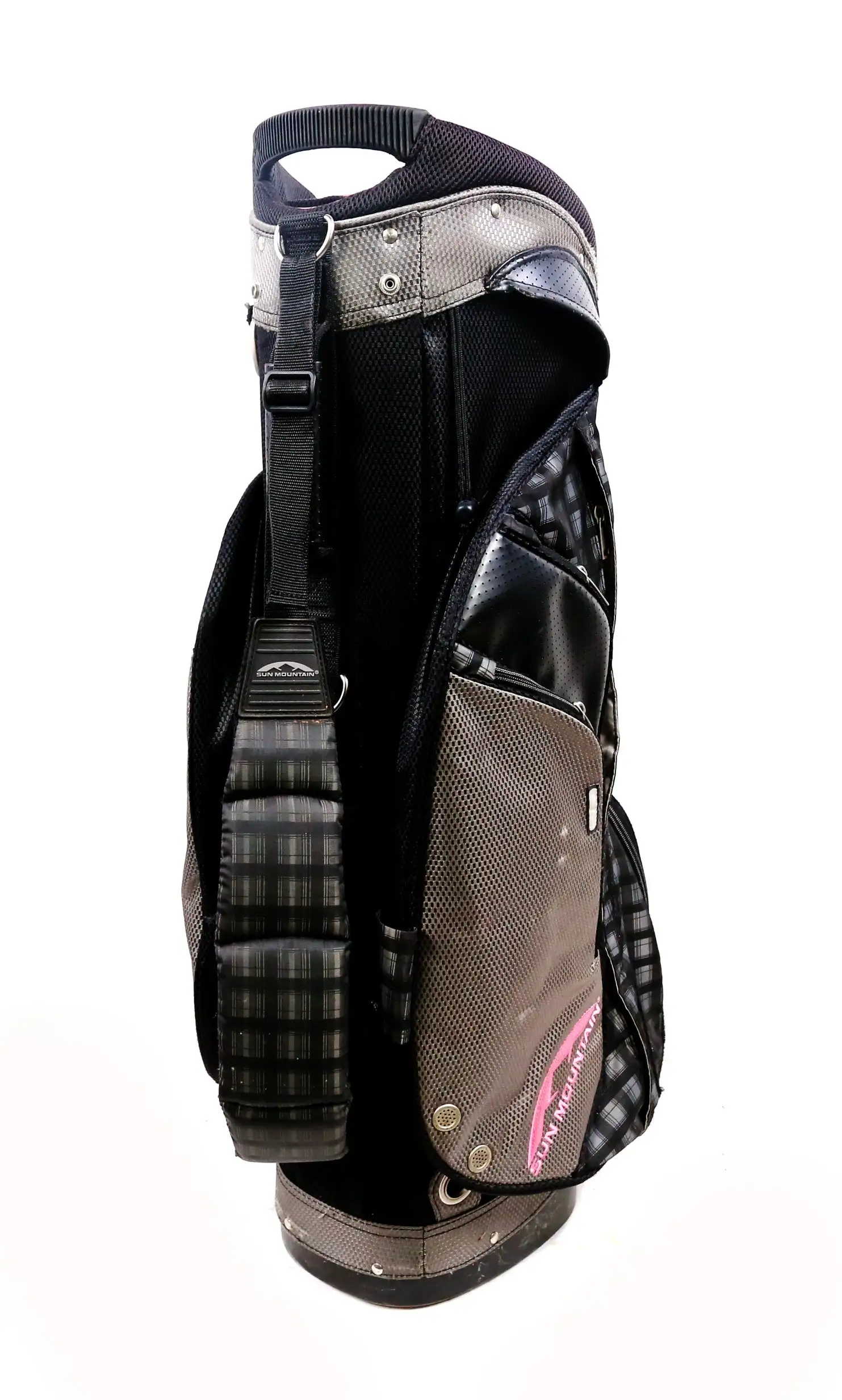 Sun Mountain Diva Plaid Cart Bag 15-Dividers 8-Pockets Shoulder Strap 7 Sun Mountain Diva Plaid Cart Bag 15-Dividers 8-Pockets Shoulder Strap - Image 5