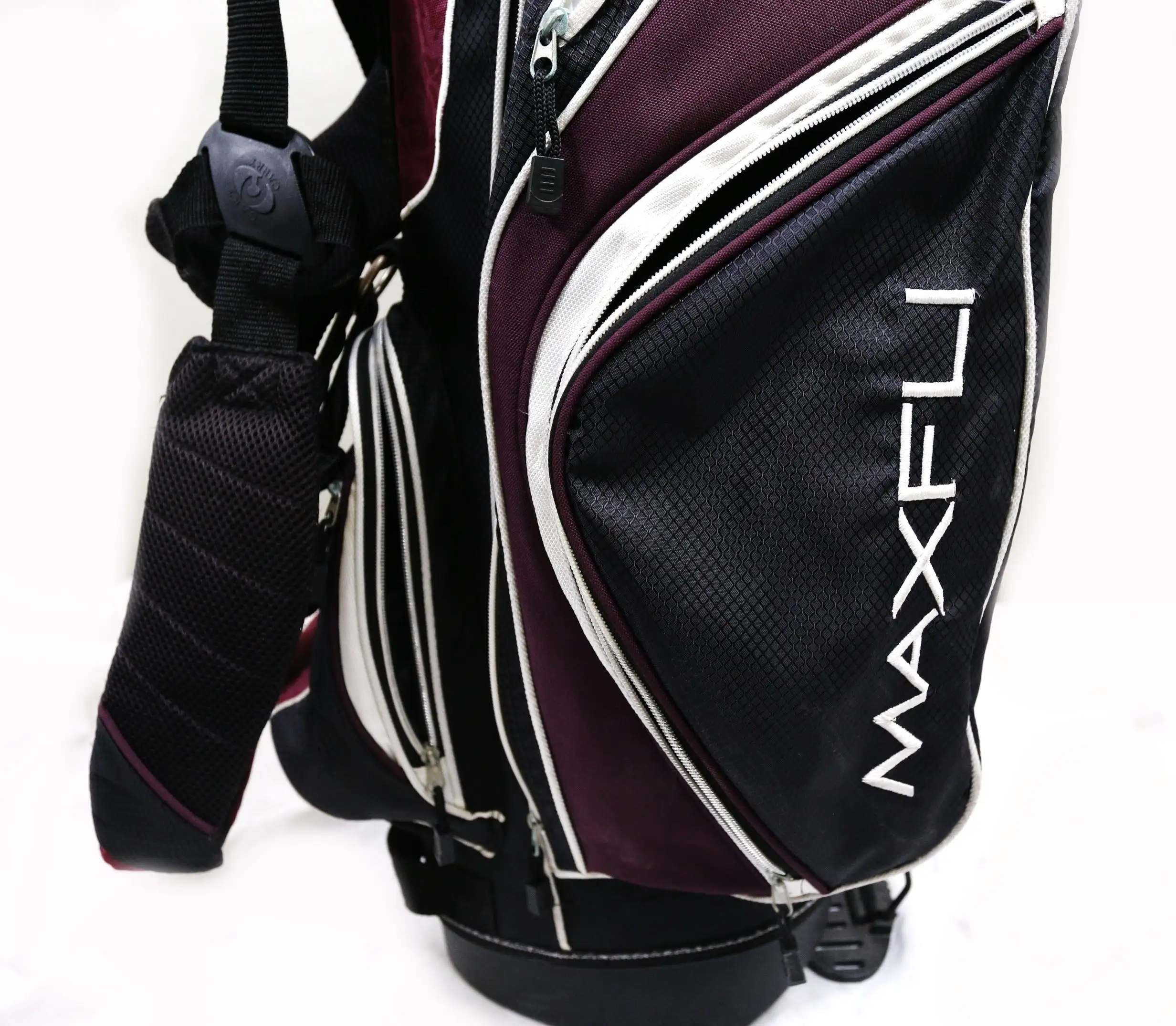 MaxFli Black Max Stand Bag 7-Dividers 8-Pockets Shoulder Strap Rain Cover 9 MaxFli Black Max Stand Bag 7-Dividers 8-Pockets Shoulder Strap Rain Cover - Image 7