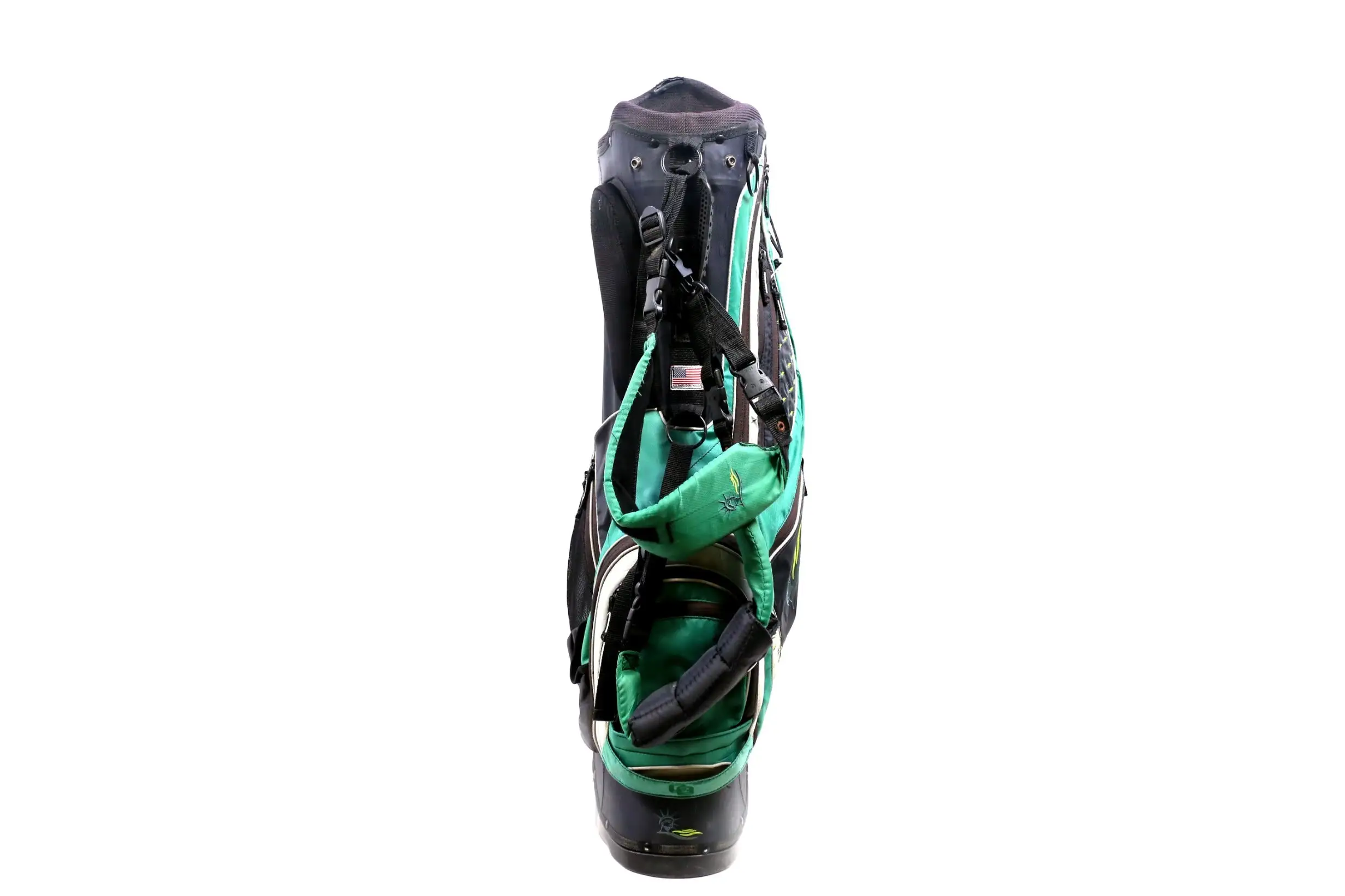 Club Glove Stand Golf Bag 7 Dividers 8 Pockets Shoulder Strap Green/Black 3 Club Glove Stand Golf Bag 7 Dividers 8 Pockets Shoulder Strap Green/Black