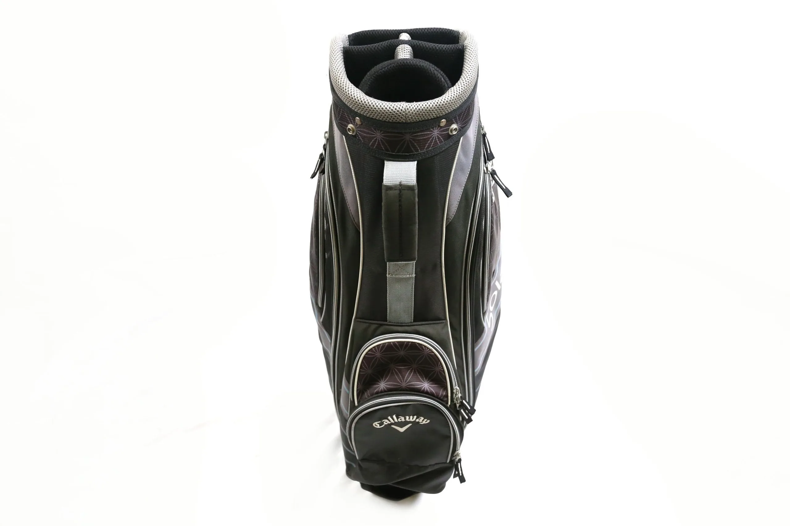 Callaway Solaire Gray/White 6-Divider Cart Golf Bag W/ Raincoat 6 Callaway Solaire Gray/White 6-Divider Cart Golf Bag W/ Raincoat - Image 4
